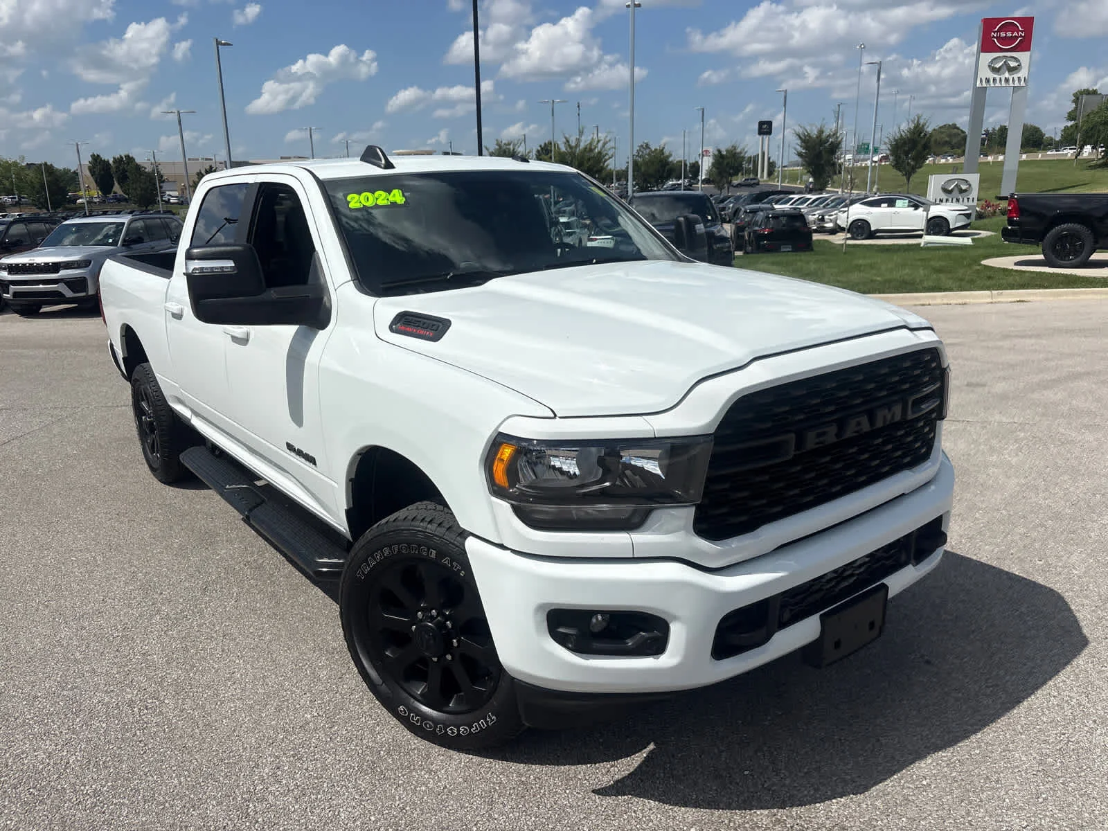 Used 2024 Bright White Clearcoat Ram Big Horn image 3
