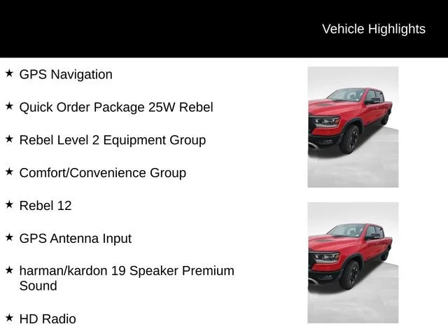 Used 2021 Red Ram Rebel Crew Cab 4x4 5