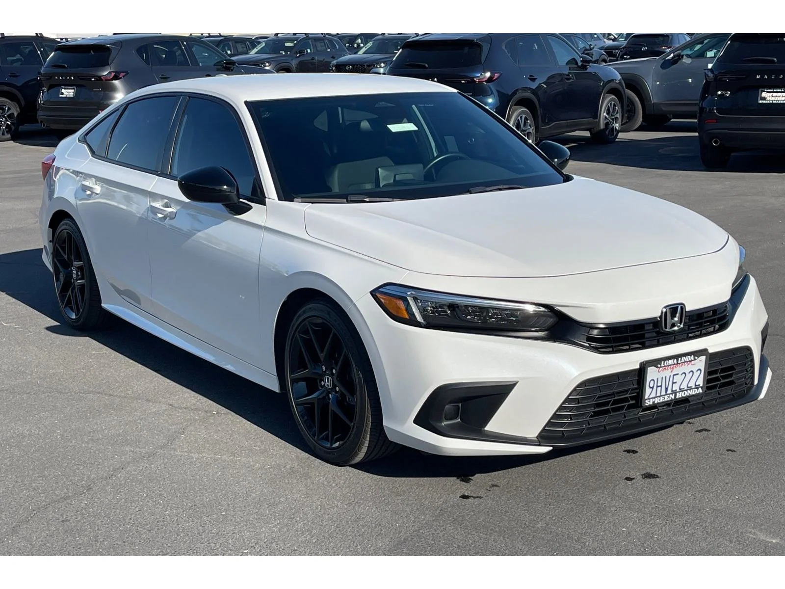 Certified Used 2023 Platinum White Pearl Honda 2.0L 4D SPORT image 8
