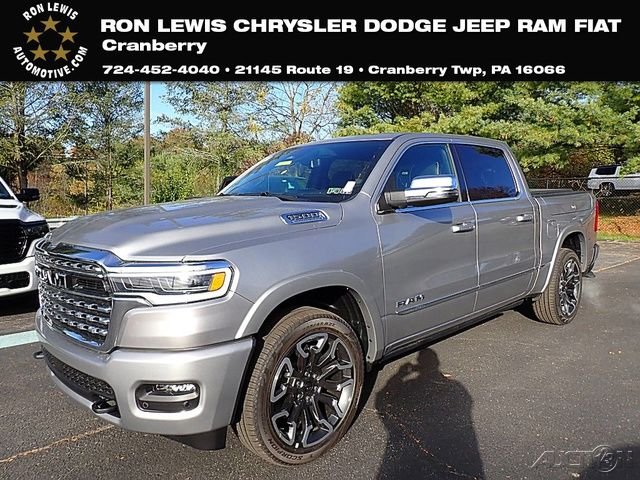 Billet Silver Metallic Clearcoat 2026 RAM 1500 Limited Crew Cab 4WD Pickup Truck Four-Wheel Drive 8-Speed Automatic