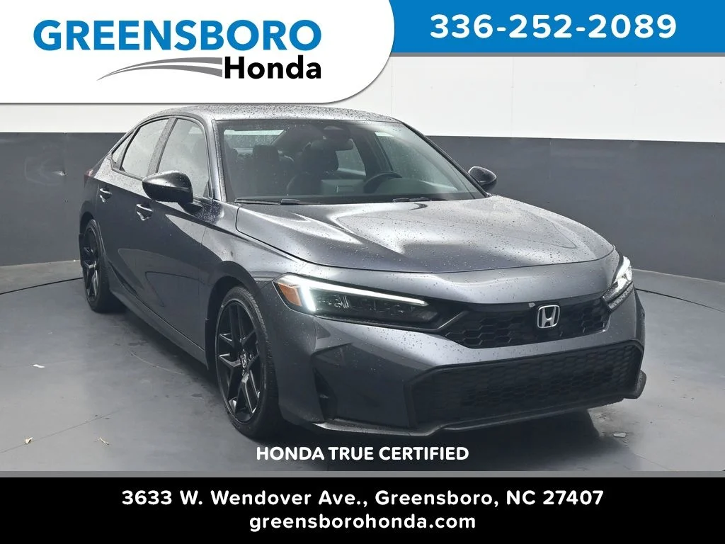 Certified Used 2025 Meteorite Gray Metallic Honda Sport image 1