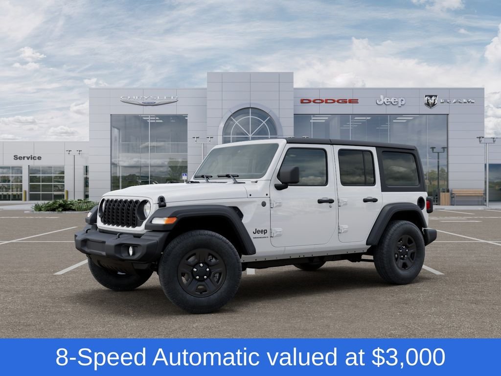 New 2026 Bright White Clear-Coat Exterior Paint Jeep Sport image 2
