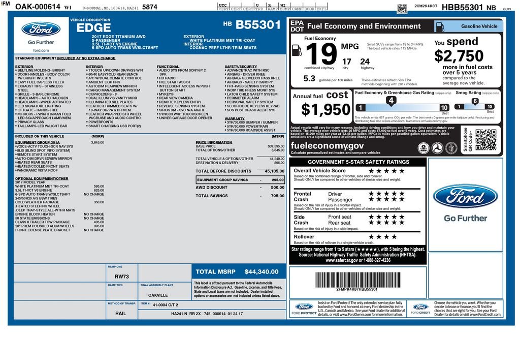 Used 2017 White Ford Titanium image 4