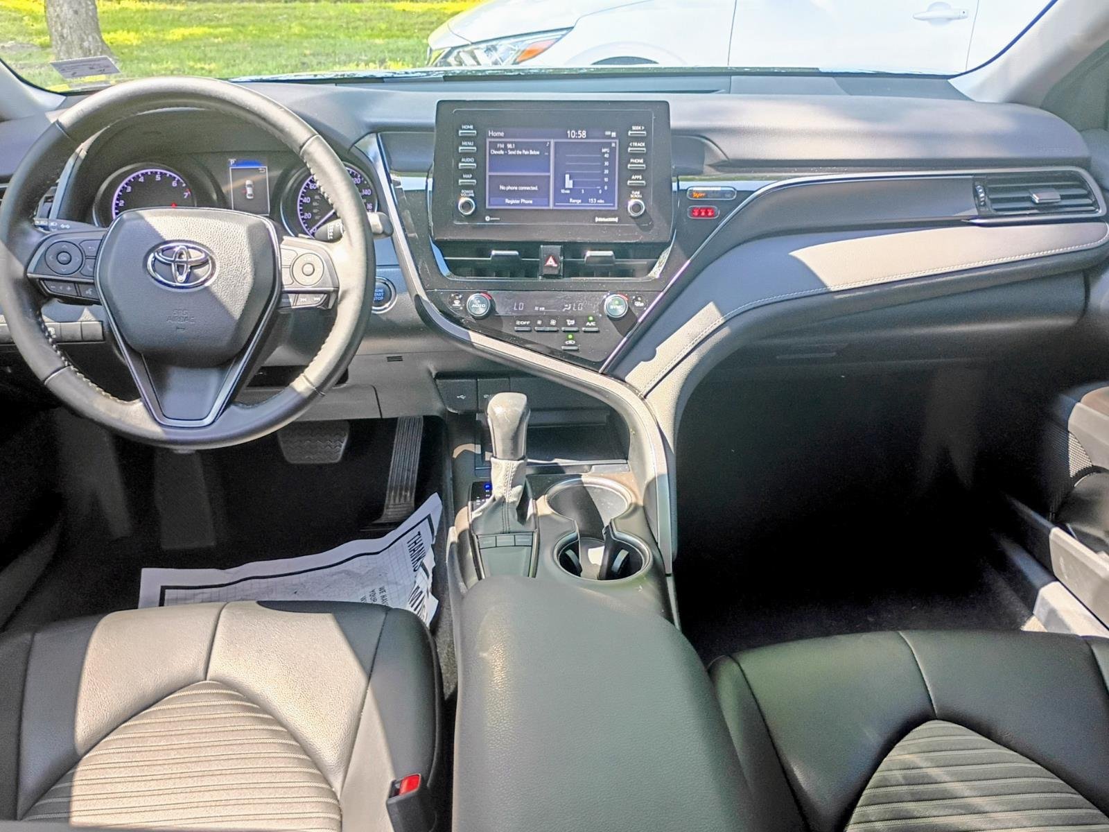 Used 2023 Midnight Black Metallic Toyota SE image 2