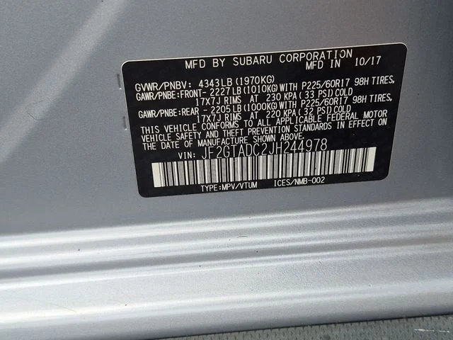 Used 2018 Silver Subaru 2.0i Premium image 36