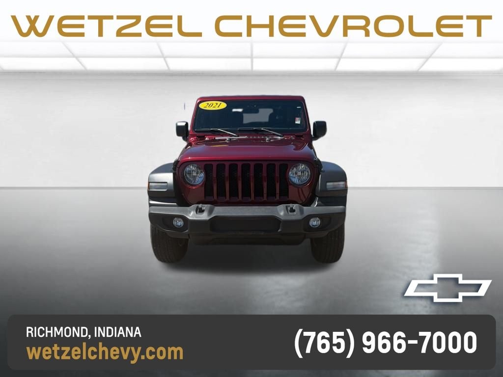Used 2021 Red Jeep Sport S image 8