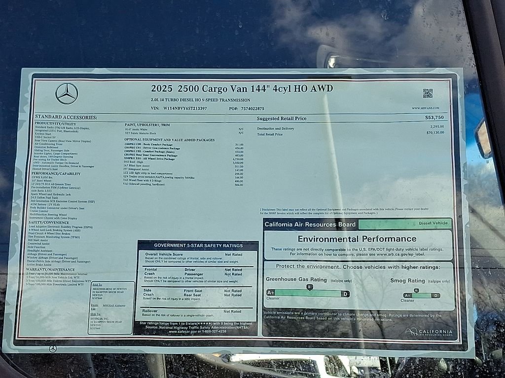 2025 Mercedes-Benz Sprinter Cargo Van Base - Photo 20