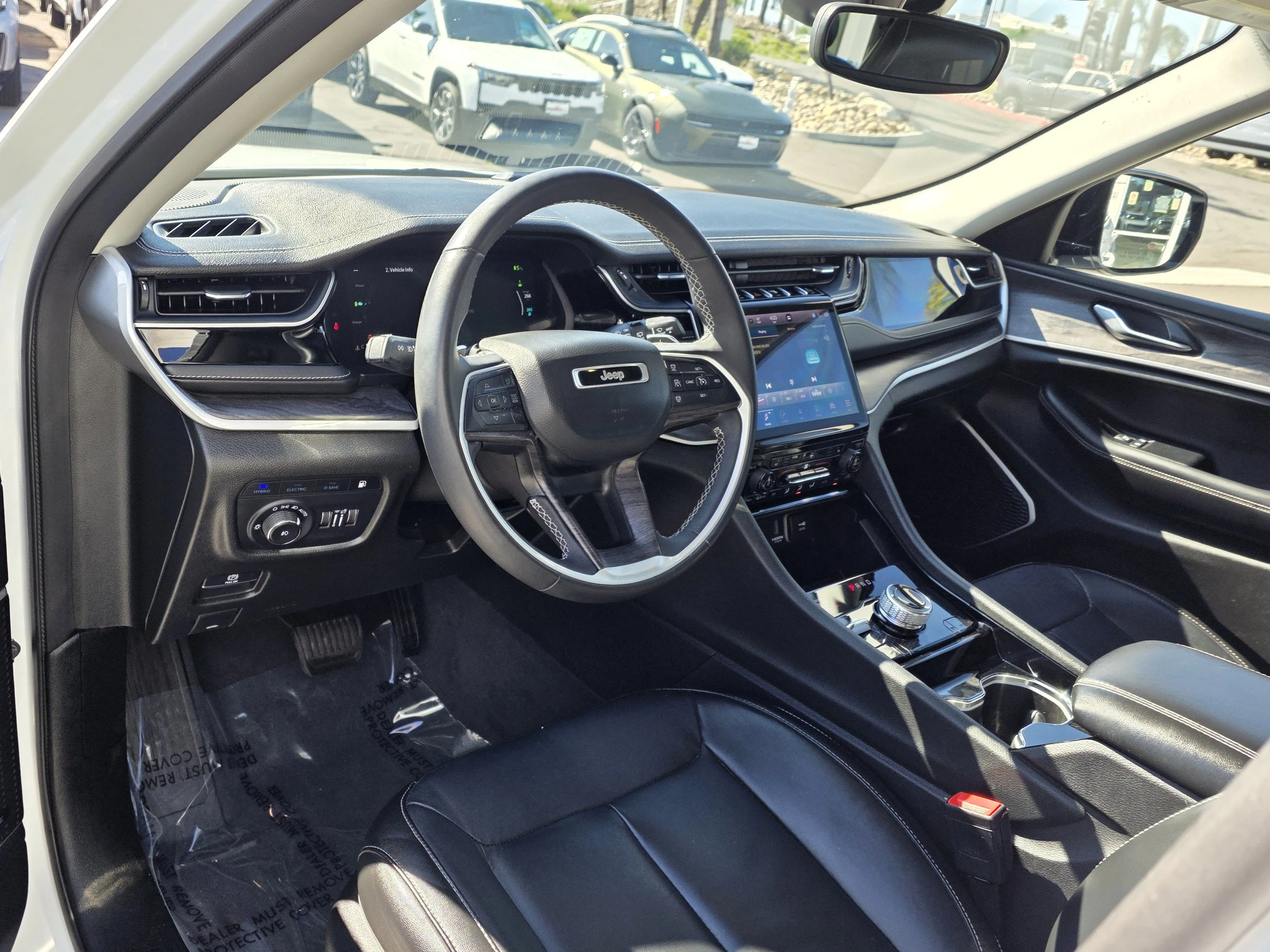 Used 2023 Bright White Clearcoat Jeep 4xe image 10