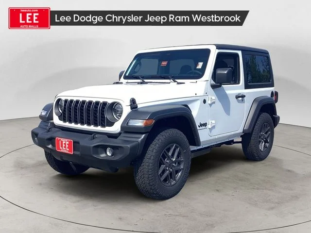 New 2026 Bright White Clearcoat Jeep 2-Door Sport S 4x4 image 1