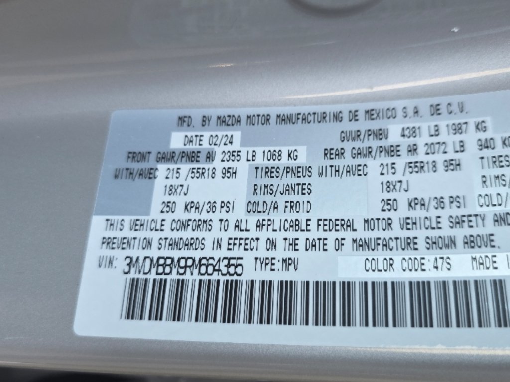 Certified Used 2024 Platinum Quartz Metallic Mazda 2.5 S Select Sport image 35