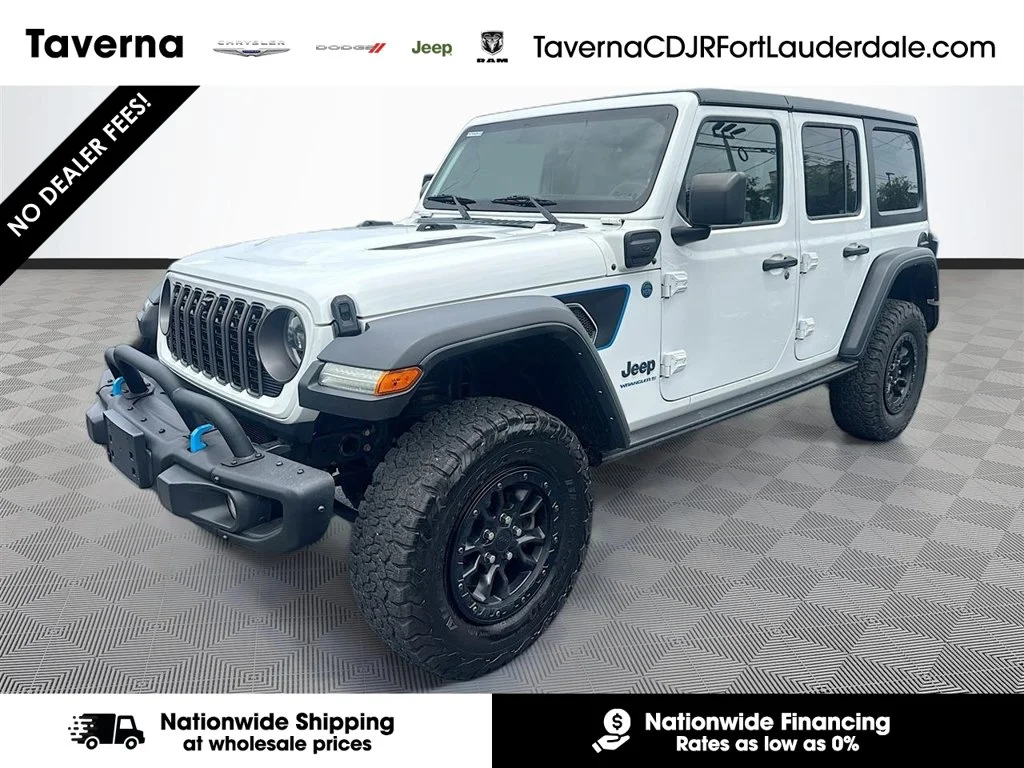 Used 2023 White Jeep Rubicon 20th Anniversary Edition 4xe image 1