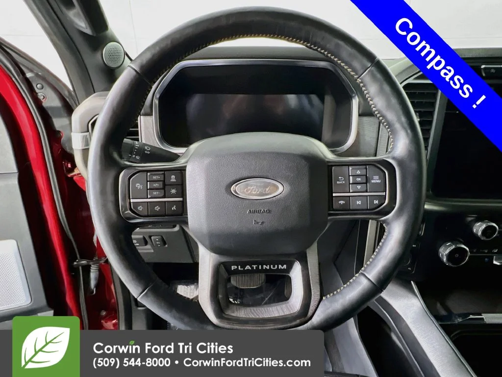 Used 2023 Rapid Red Metallic Tinted Clearcoat Ford Platinum image 8