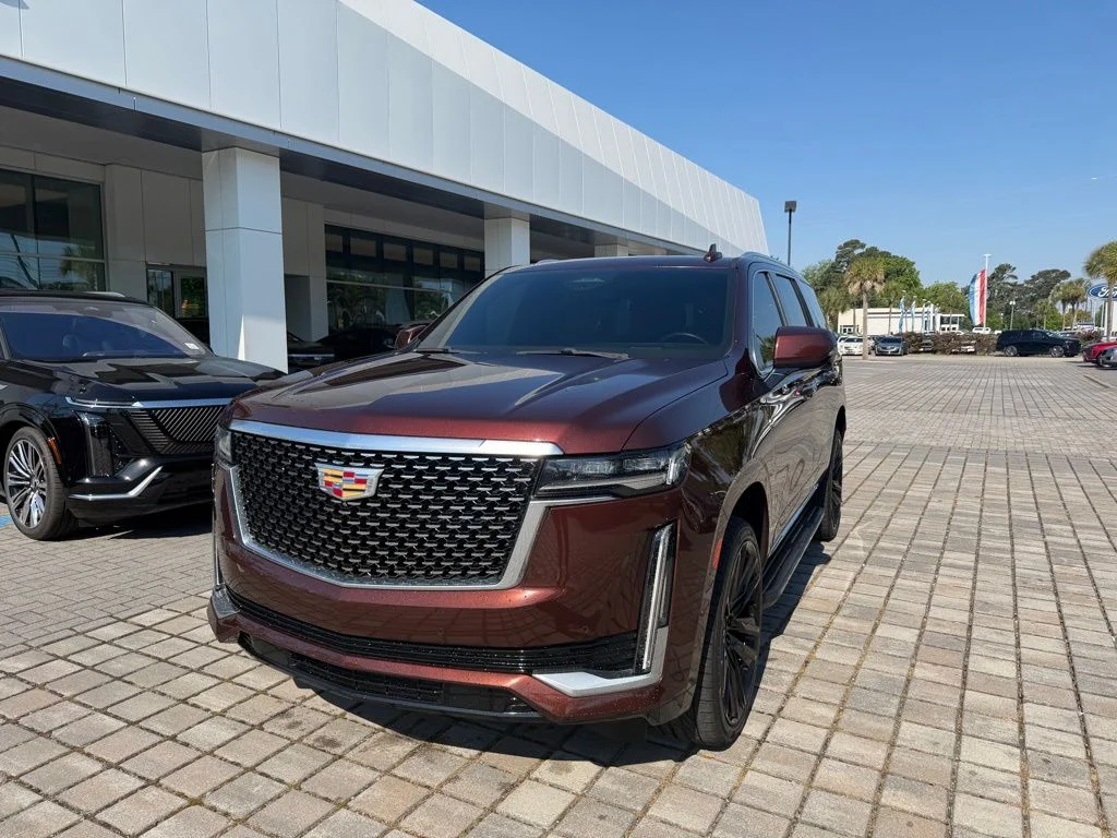 Used 2022 Red Cadillac Premium Luxury image 2