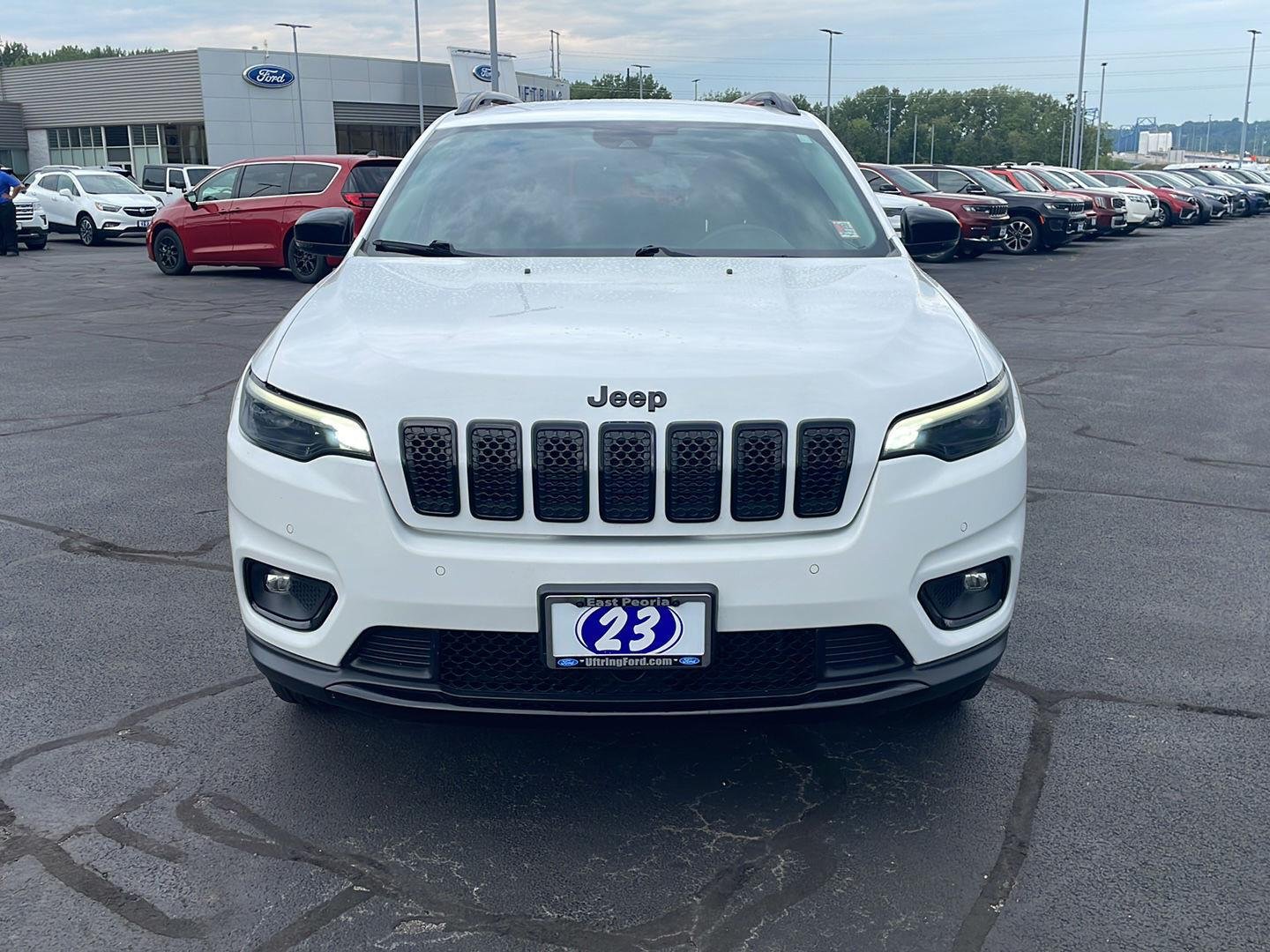 Used 2023 Bright White Clearcoat Jeep Altitude Lux image 8