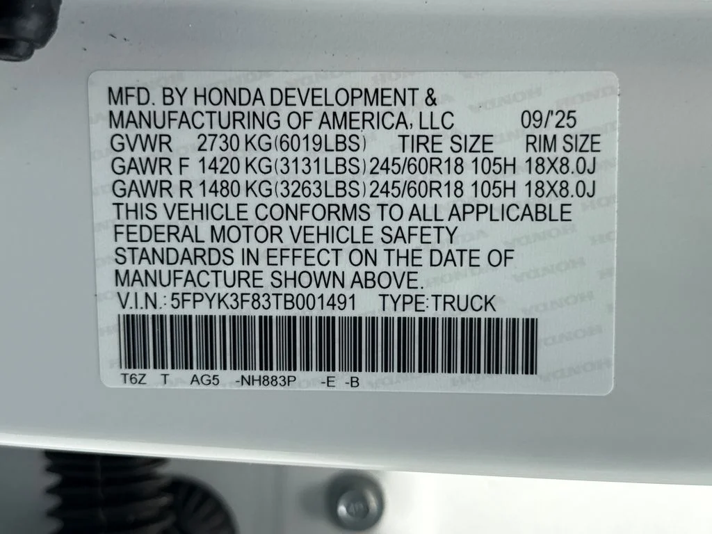 2026 Honda Ridgeline Black Edition - Photo 38