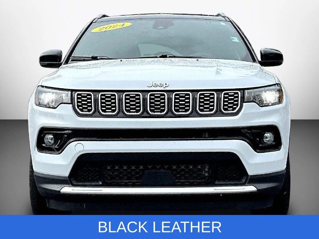 Used 2024 Bright White Clearcoat Jeep Limited image 2