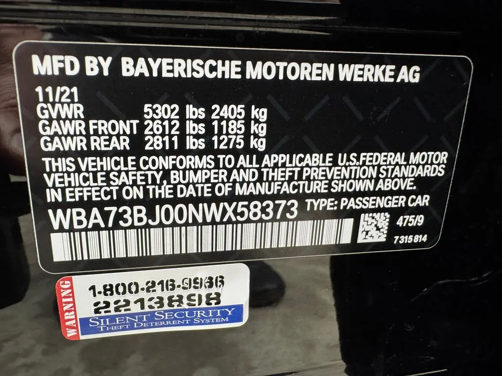 Used 2022 Black BMW 540i xDrive image 33