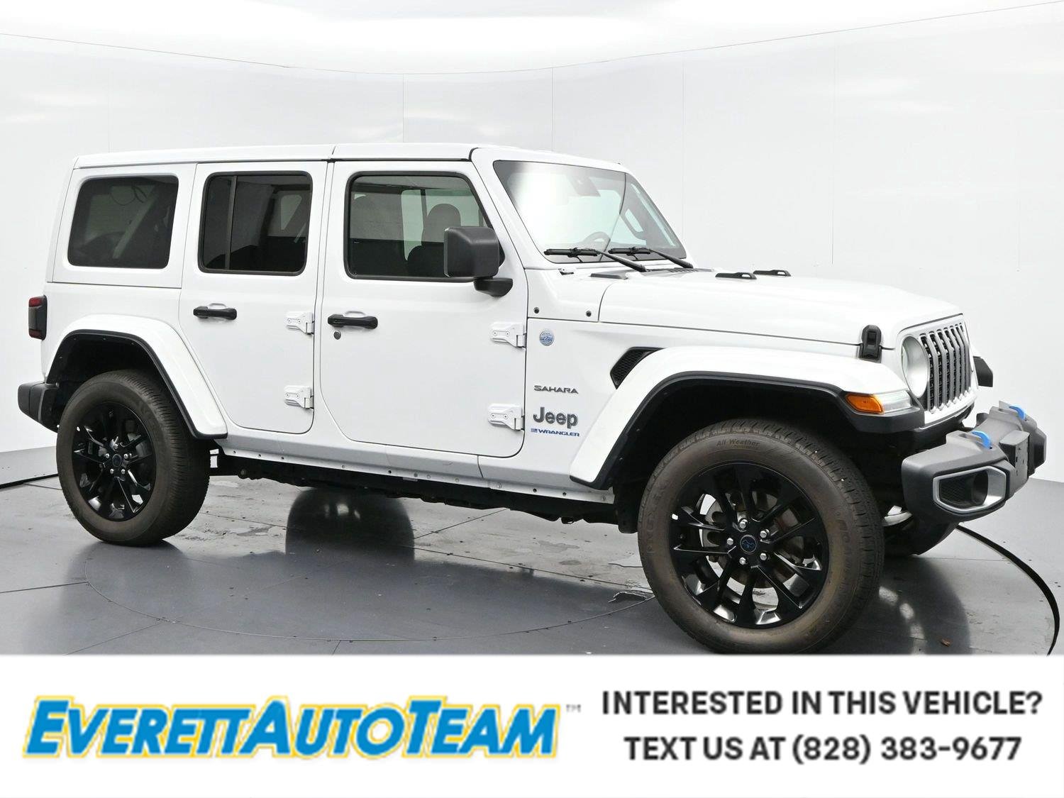 Used 2024 Bright White Clearcoat Jeep Sahara image 1