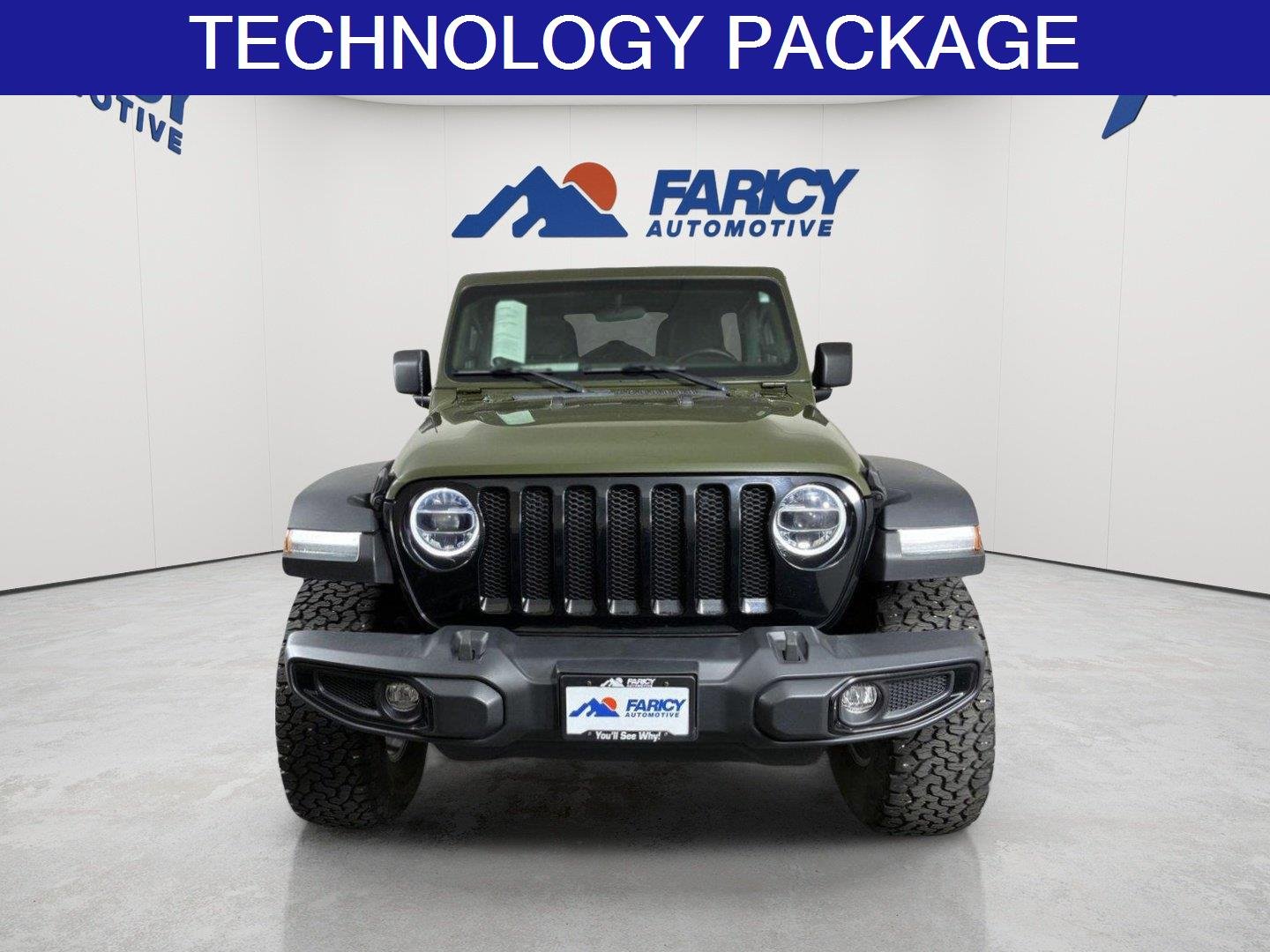 Used 2022 Sarge Green Clearcoat Jeep Unlimited Willys image 4