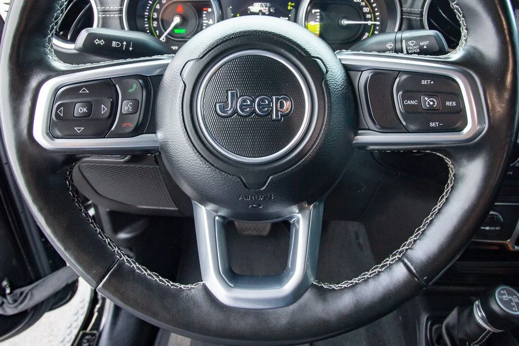 Used 2022 Black Clearcoat Jeep Unlimited Sahara 4xe image 26