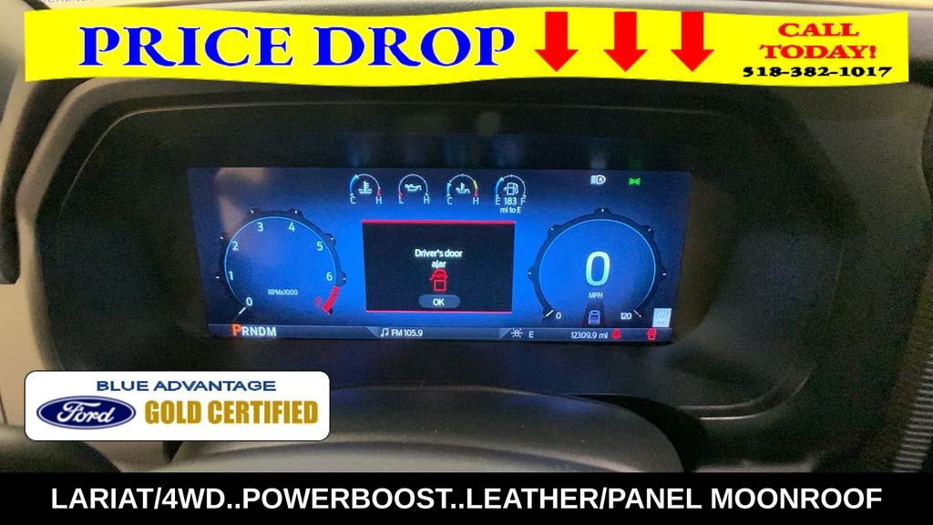 Certified Used 2025 White Metallic Ford Lariat image 38