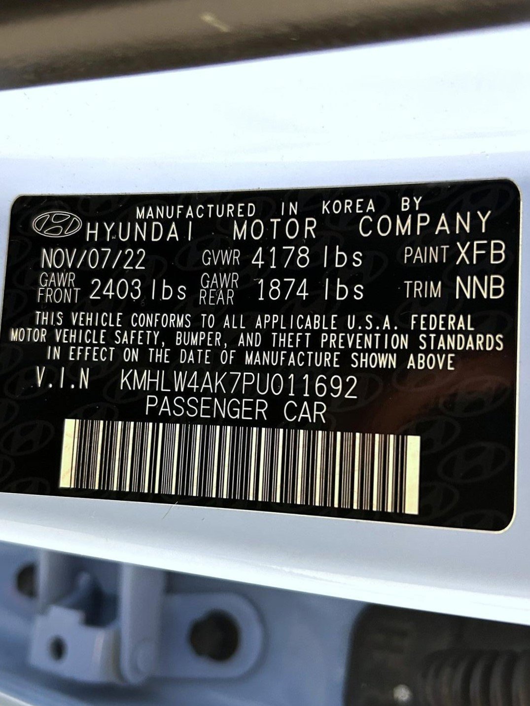 Used 2023 Blue Hyundai Base image 25