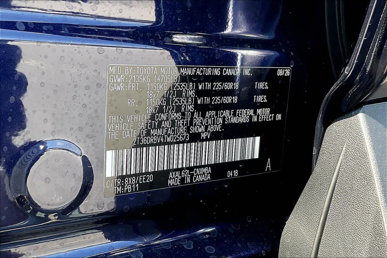 New 2026 Blueprint Toyota XLE Premium image 19