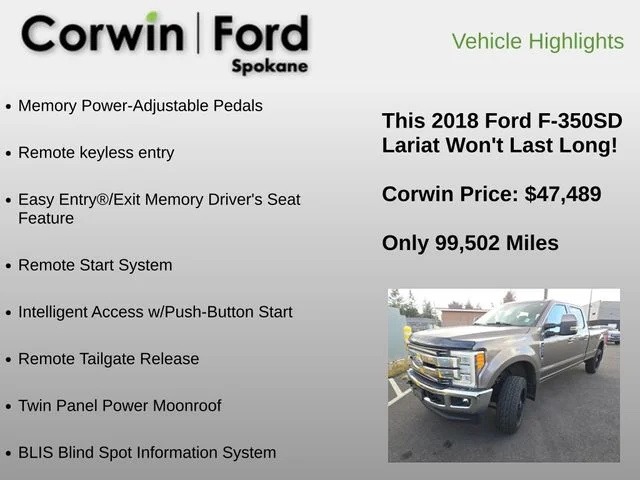 Used 2018 Stone Gray Metallic Ford Lariat image 13