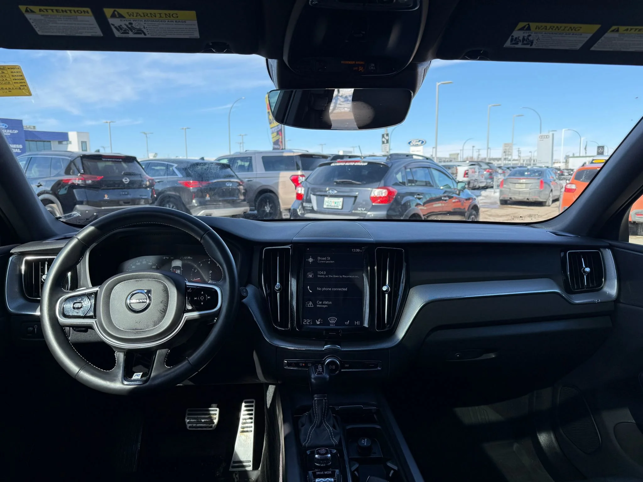 Certified Used 2020 Silver Volvo T6 R-Design AWD*Adaptive Cruise | Nav | Pano Roof | Htd Leather | Lane Keep Assist | Park Assist image 9