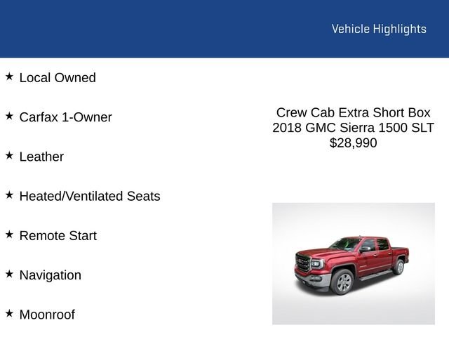 Certified Used 2018 Red Quartz Tintcoat GMC SLT image 2