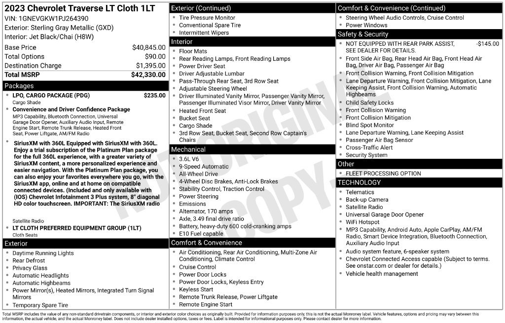Used 2023 Gray Chevrolet LT image 24
