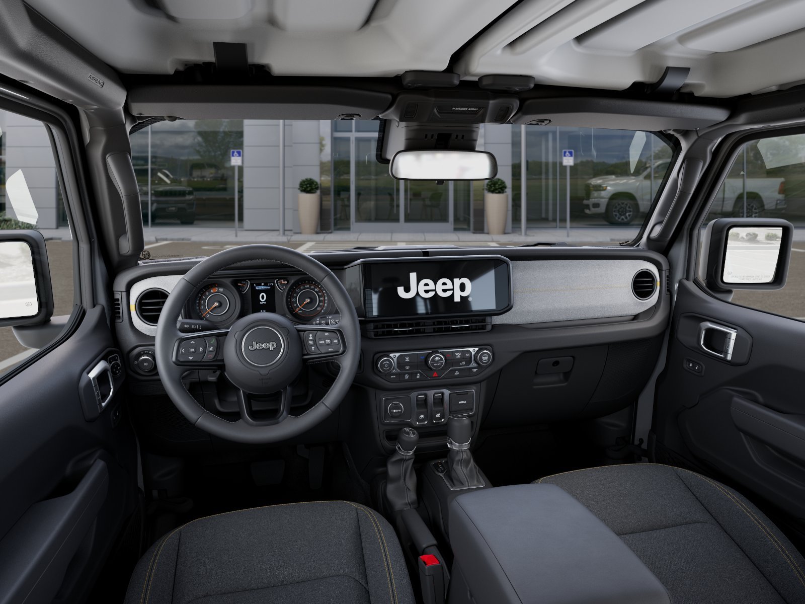 New 2026 Bright White Clear-Coat Exterior Paint Jeep Sport S image 49