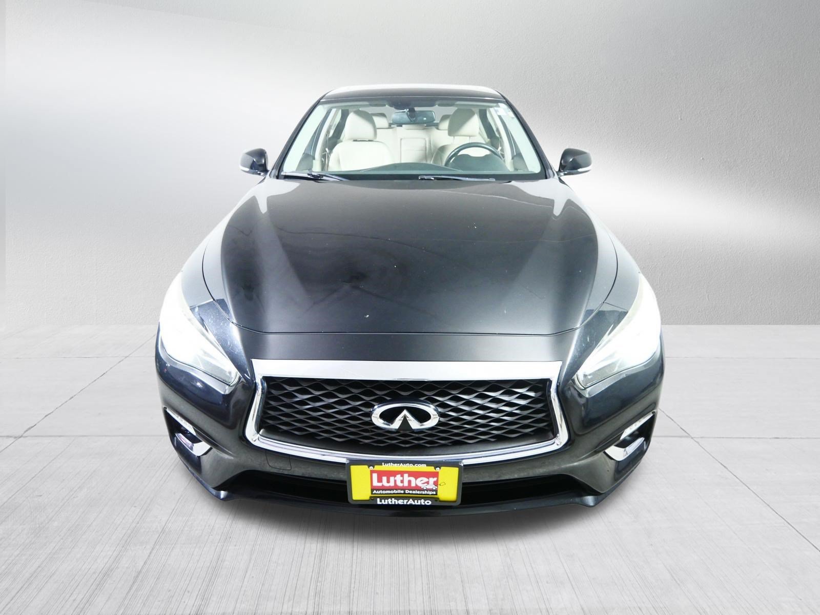 Used 2018 INFINITI Q50 LUXE with VIN JN1EV7AR0JM445364 for sale in Golden Valley, Minnesota