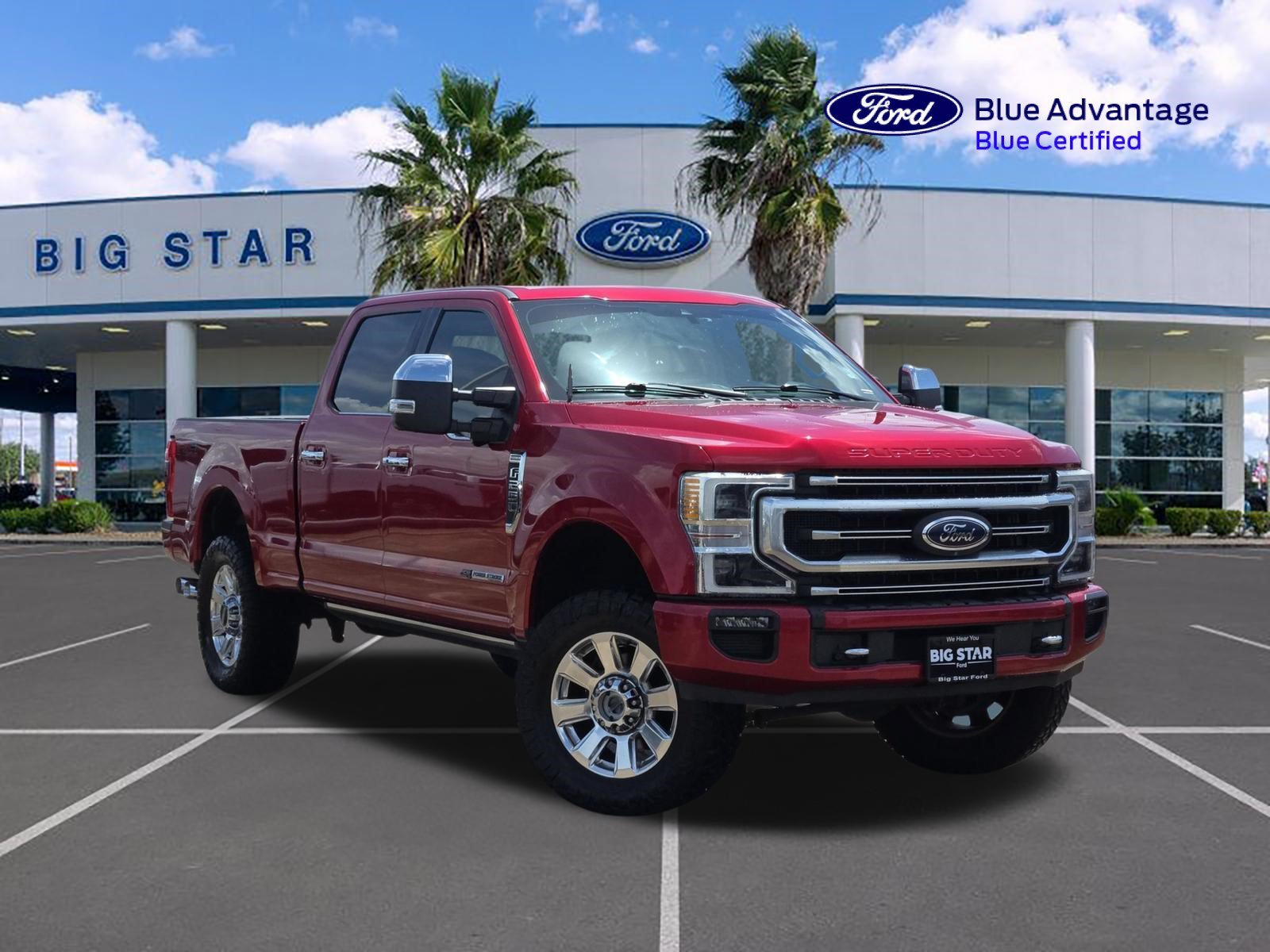 Used 2022 Blue Ford Platinum image 1