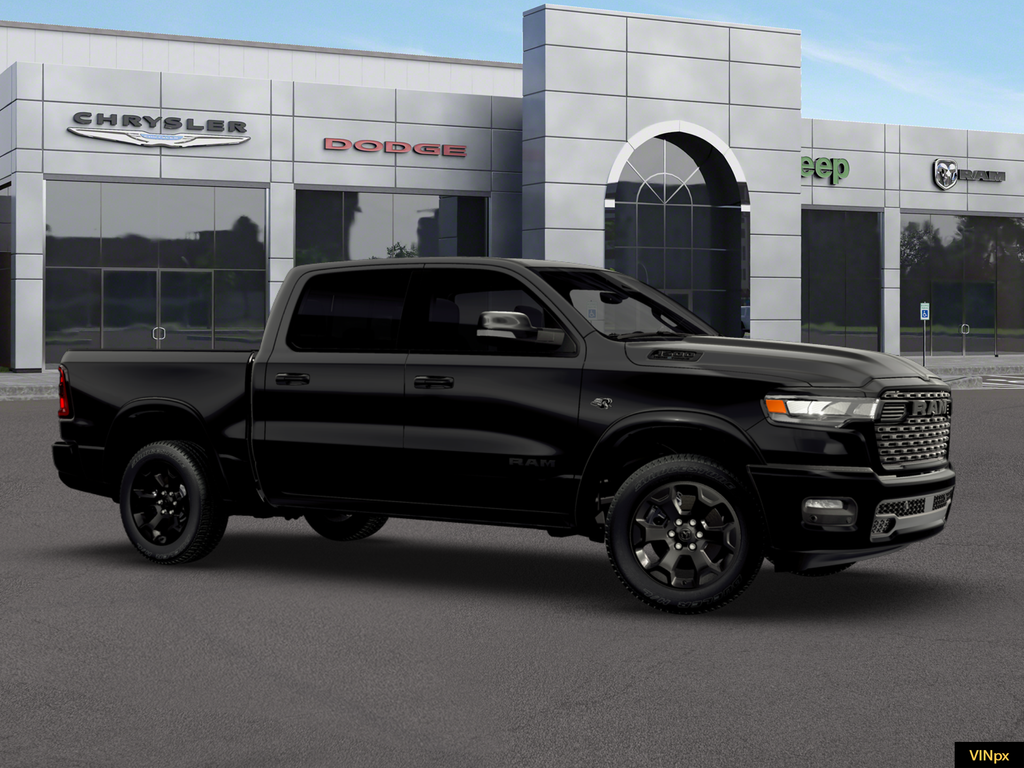 New 2026 Diamond Black Crystal Pearl-Coat Exterior Paint RAM Big Horn/Lone Star image 9