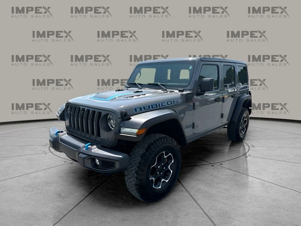 Used 2023 Gray Jeep Rubicon 4xe image 1