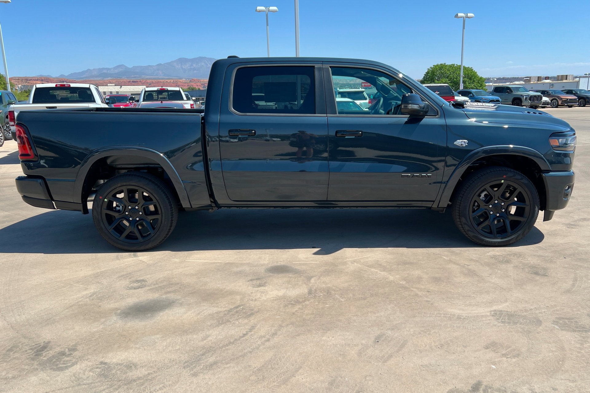 New 2026 Forged Blue Metallic Exterior Paint RAM Laramie image 7
