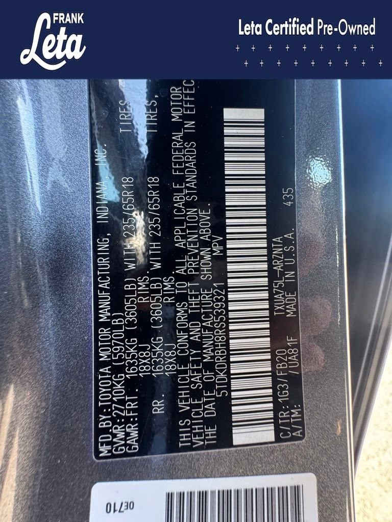 Used 2024 Magnetic Gray Metallic Toyota  image 22
