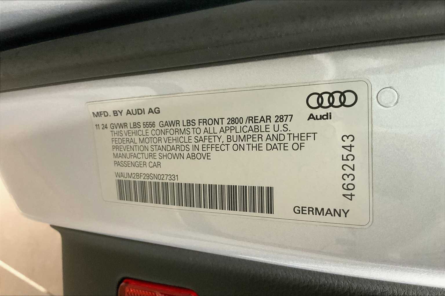 Used 2025 Florett Silver Metallic Audi Prestige image 29