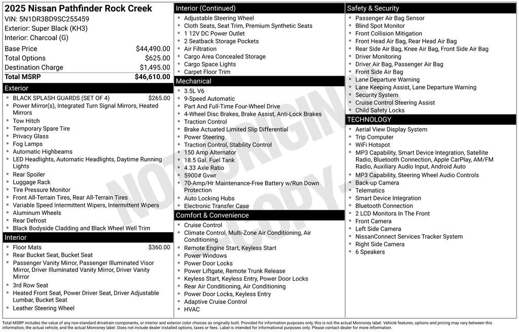 Used 2025 Black Nissan Rock Creek image 21