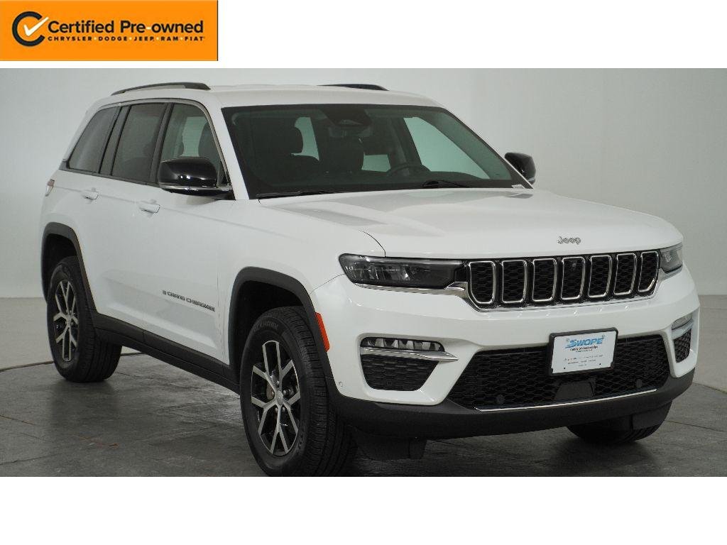 Used 2023 Bright White Clearcoat Jeep Limited image 1