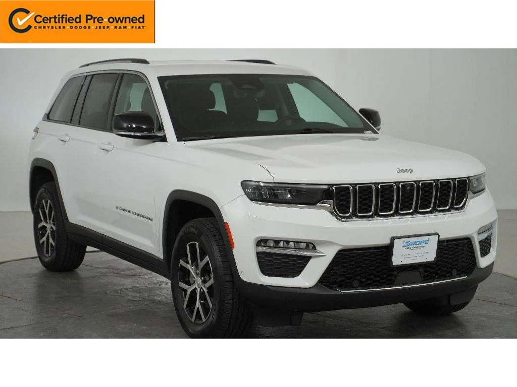 Certified Used 2023 Bright White Clearcoat Jeep Limited image 1