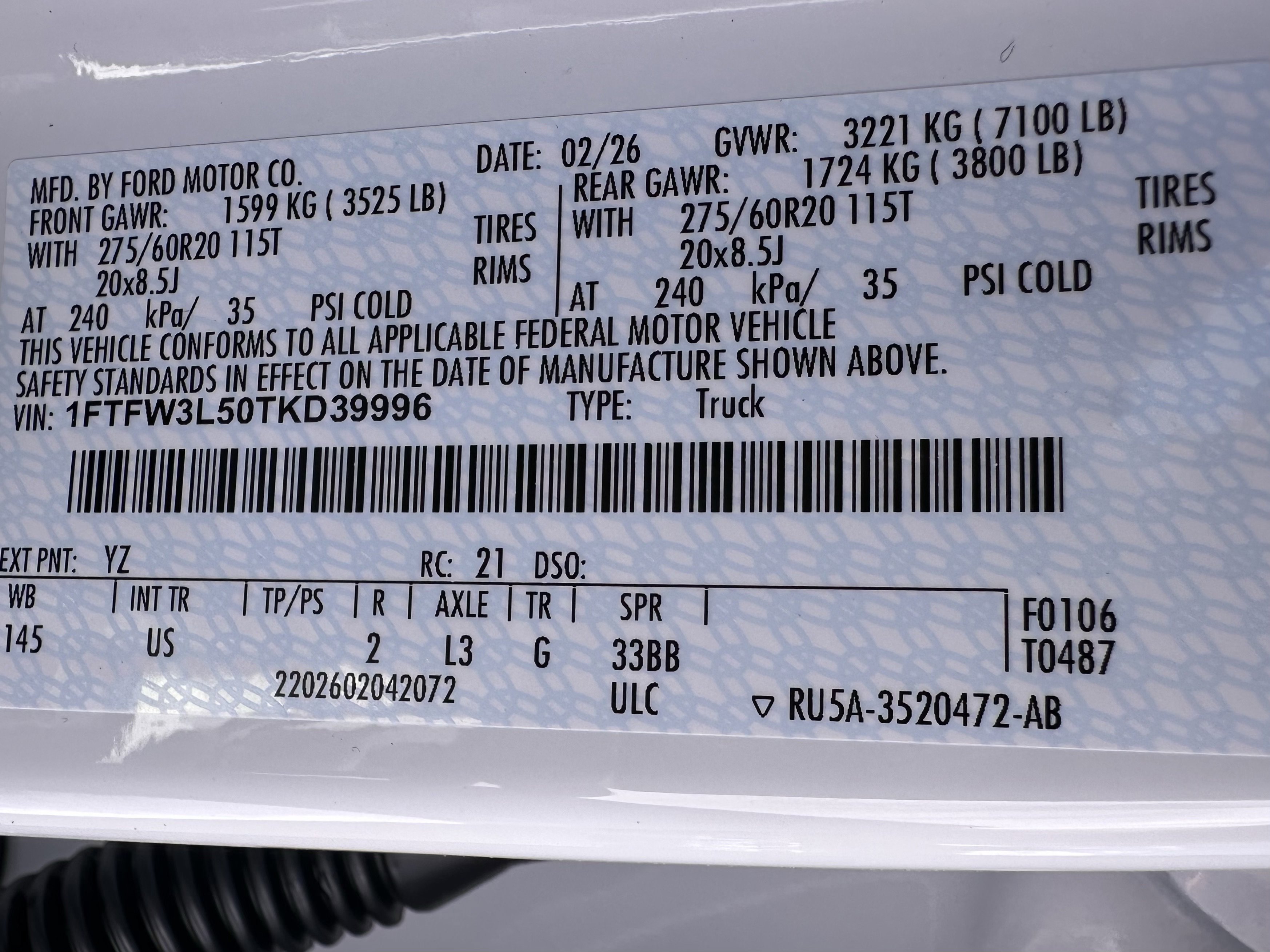 New 2026 Oxford White Ford XLT image 30