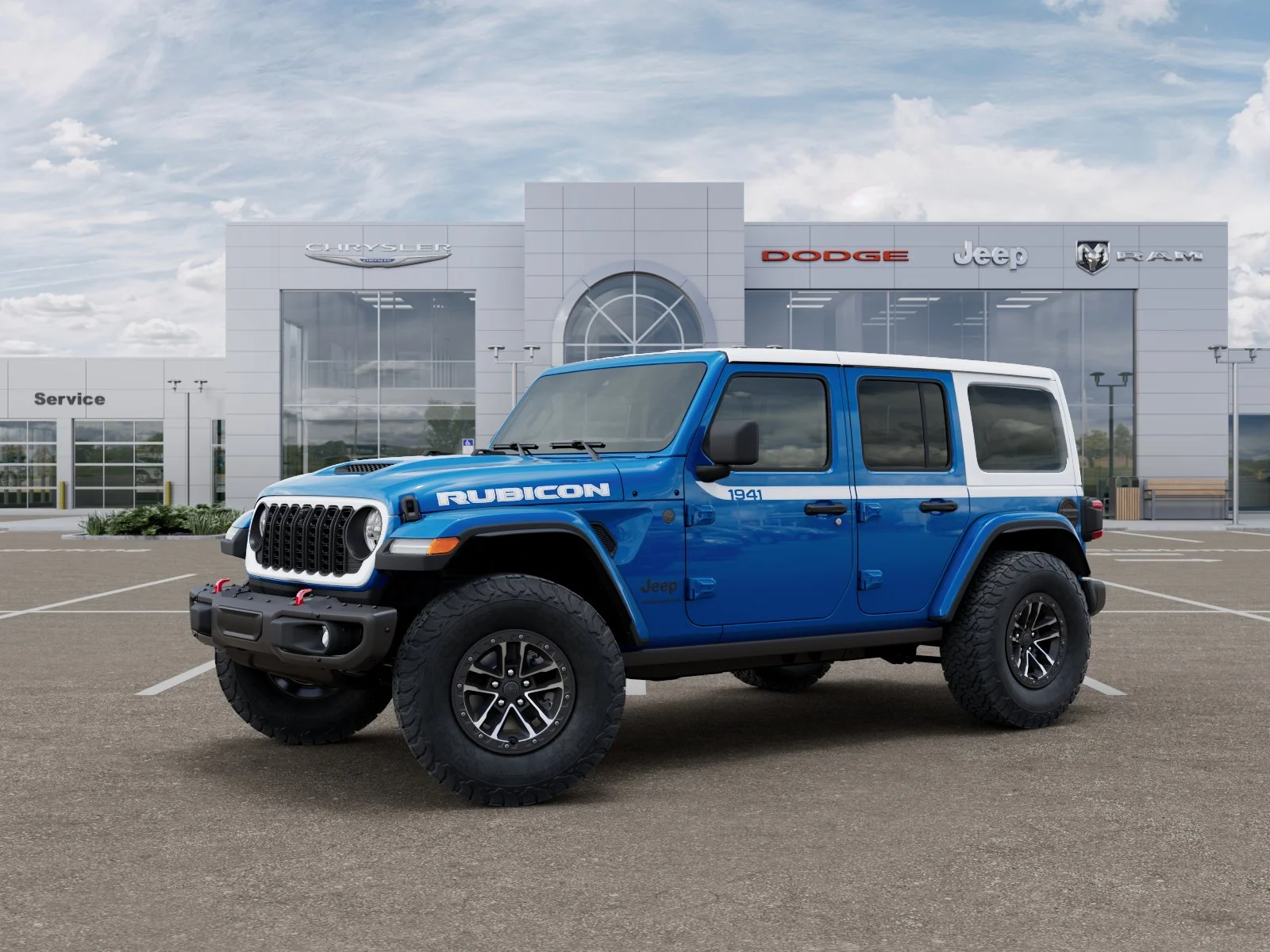 New 2026 Hydro Blue Pearl-Coat Exterior Paint Jeep Rubicon image 28