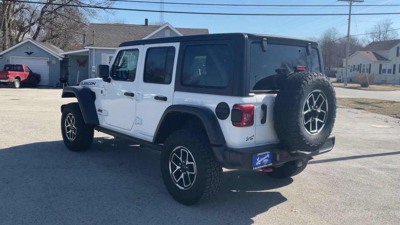 Used 2024 Bright White Clearcoat Jeep Rubicon image 9