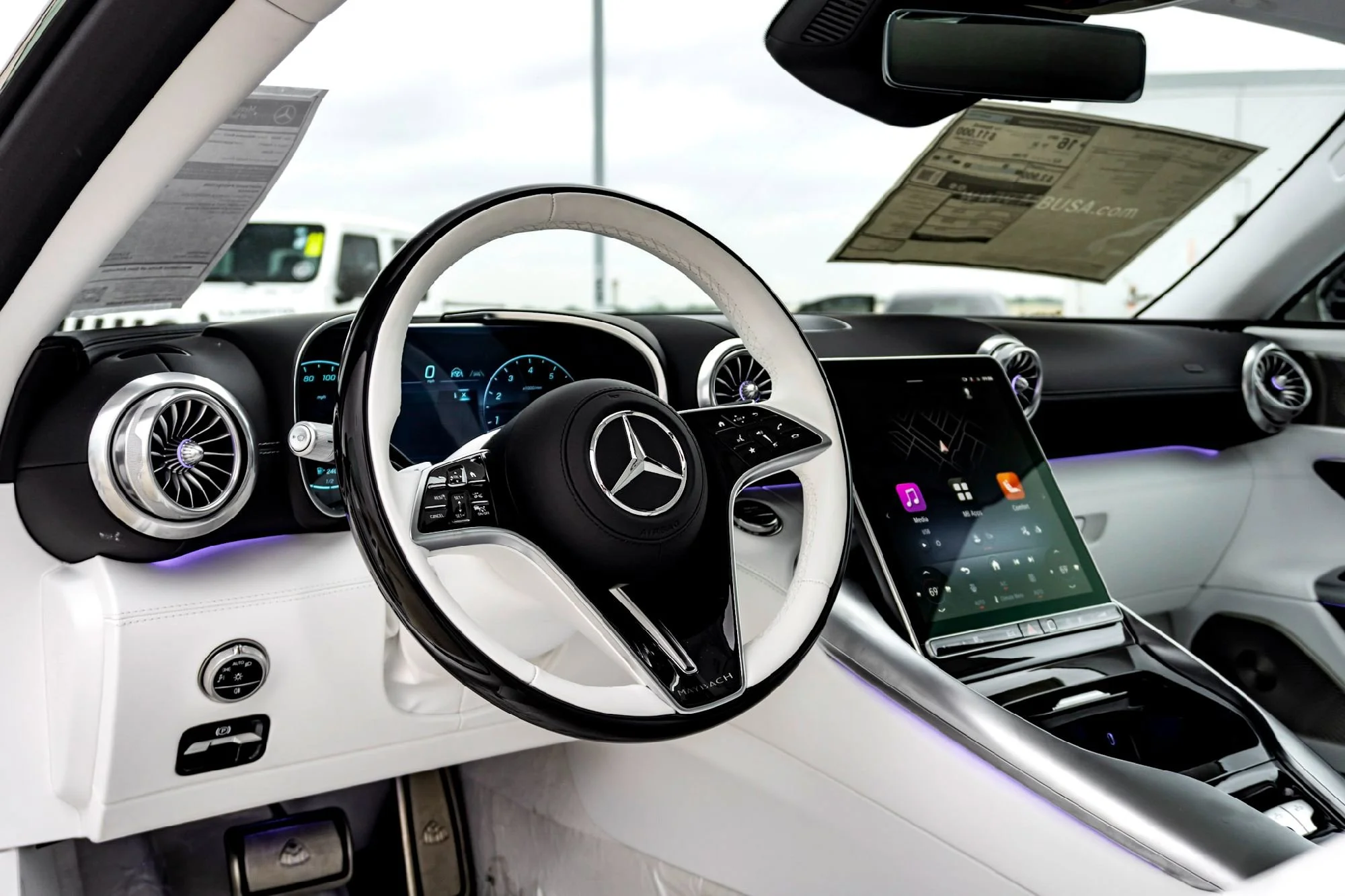 New 2026 White Mercedes-Benz Maybach SL 680 Monogram Series image 21