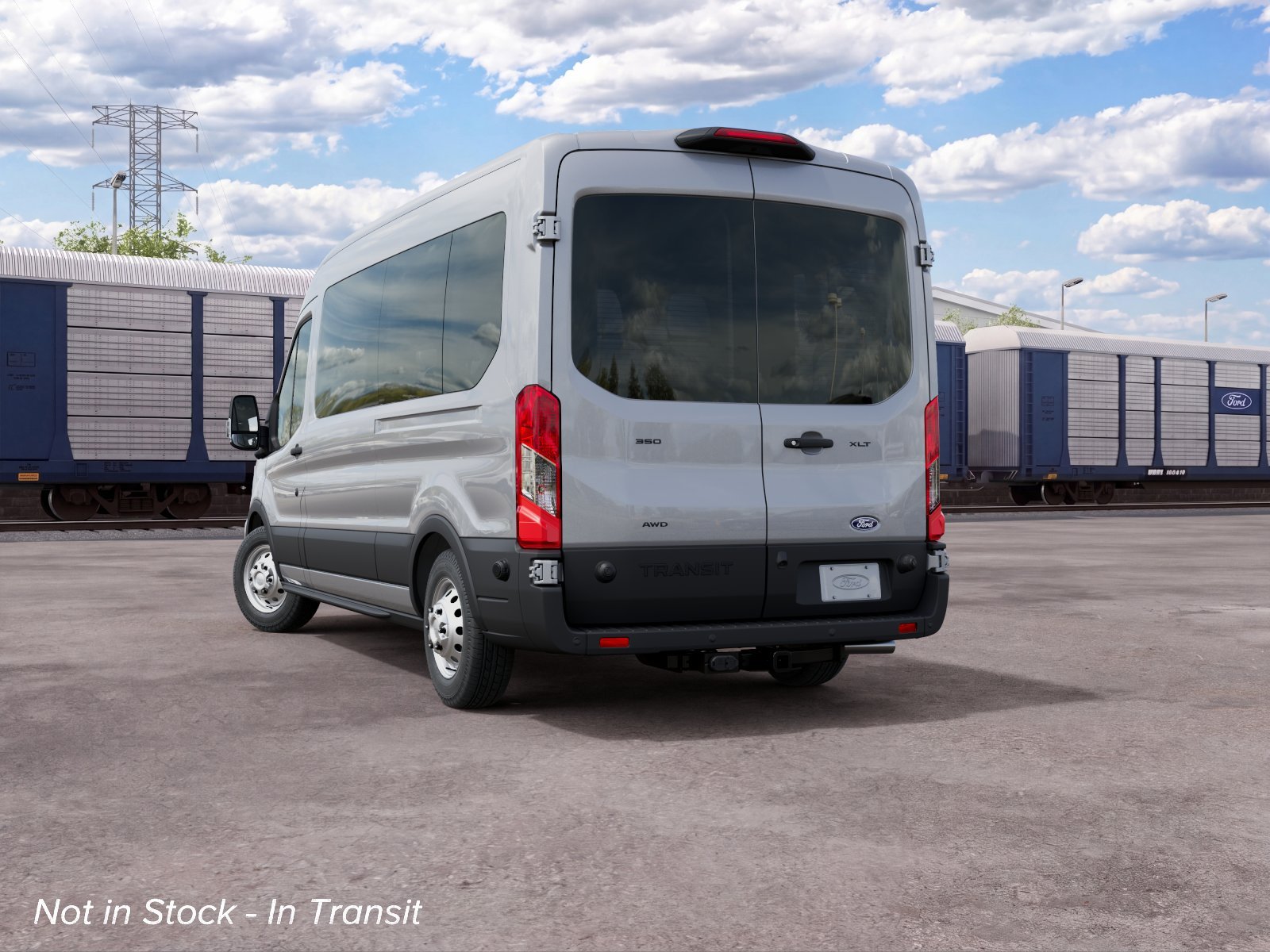 New 2027 Silver Metallic Ford Passenger Van XLT image 8