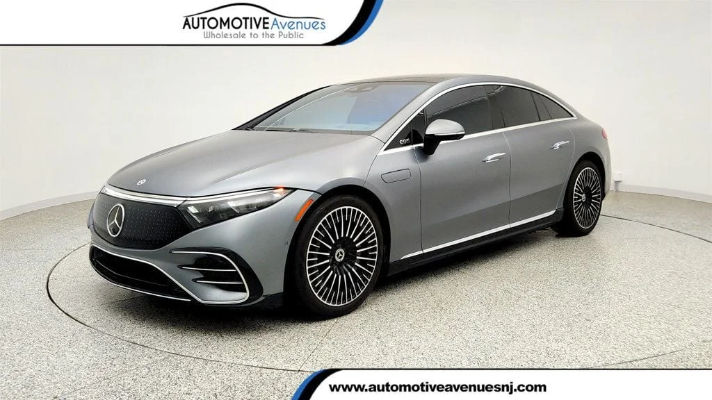 Used 2023 MANUFAKTUR Selenite Gray Magno Mercedes-Benz EQS 450+ Sedan w/ AMG® Line & Exclusive Trim Pkgs image 1