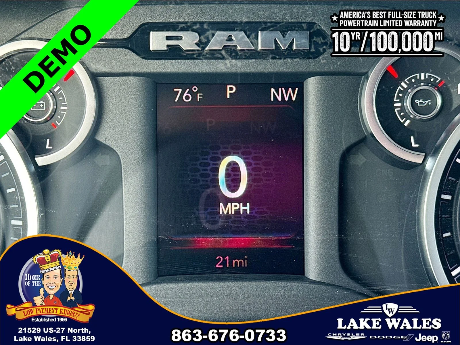 New 2026 Diamond Black Crystal Pearl-Coat Exterior Paint RAM Big Horn/Lone Star image 11