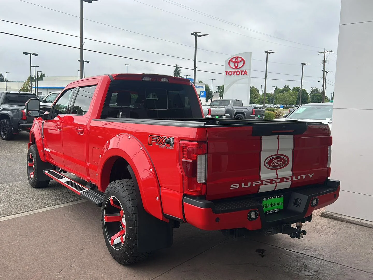 Used 2019 Race Red Ford LARIAT image 3